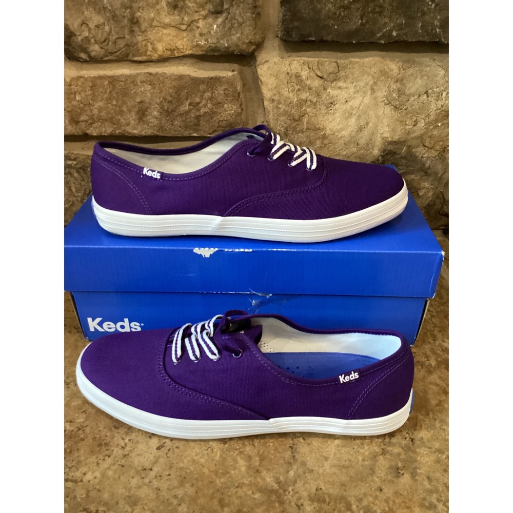 Keds Champion Purple Canvas Sneakers Blissarch Support Womens 9M KW-CHAMP-2C-500